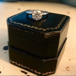 Platinum Diamond Engagement Ring - GIA Certified